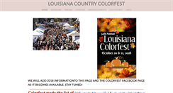 Desktop Screenshot of louisianacolorfest.com