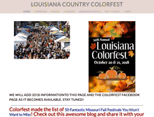 Tablet Screenshot of louisianacolorfest.com